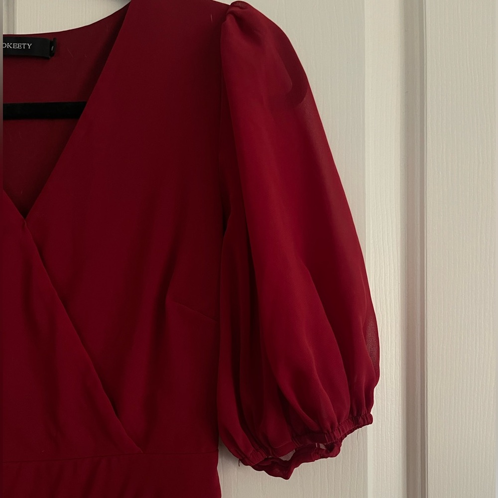 Maroon Merokeety Dress